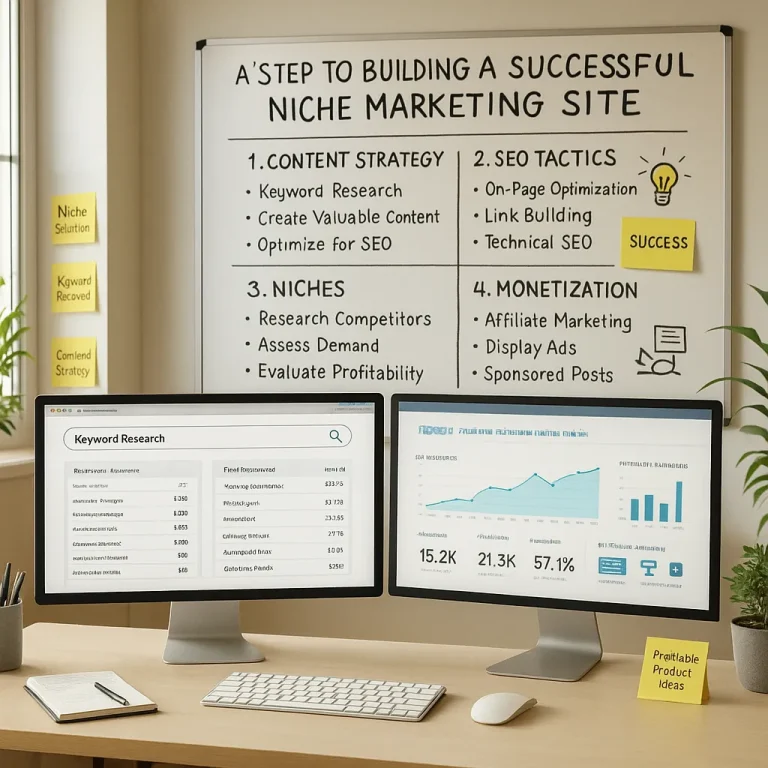 How can you build a niche marketing site that consistently generates income online?