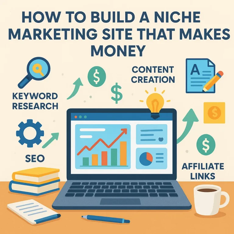 How can you build a successful niche marketing website that generates steady income?