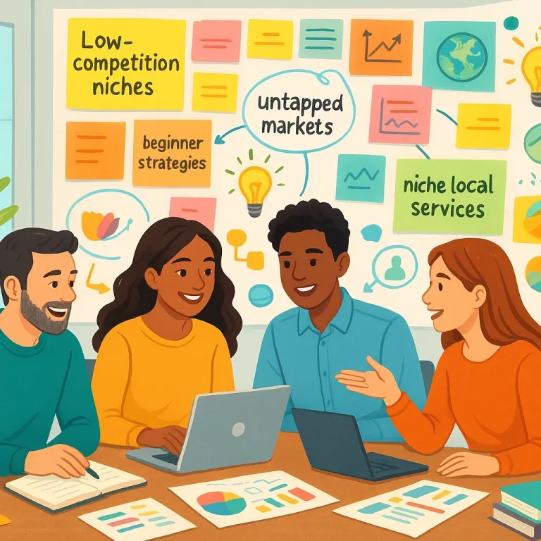 What are some effective low-competition niche marketing site ideas for beginners?