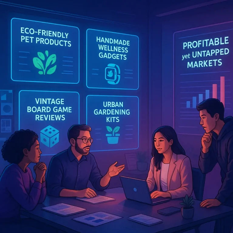 What are some low-competition niche marketing site ideas that are still profitable in 2024?