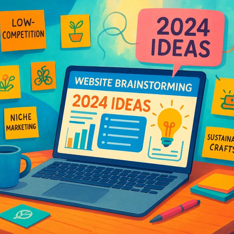 What are some low-competition niche marketing site ideas that beginners can start in 2024?