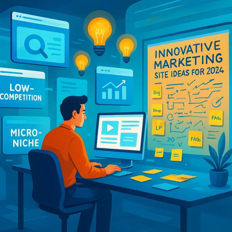 What are some low-competition niche marketing site ideas you can start in 2024?