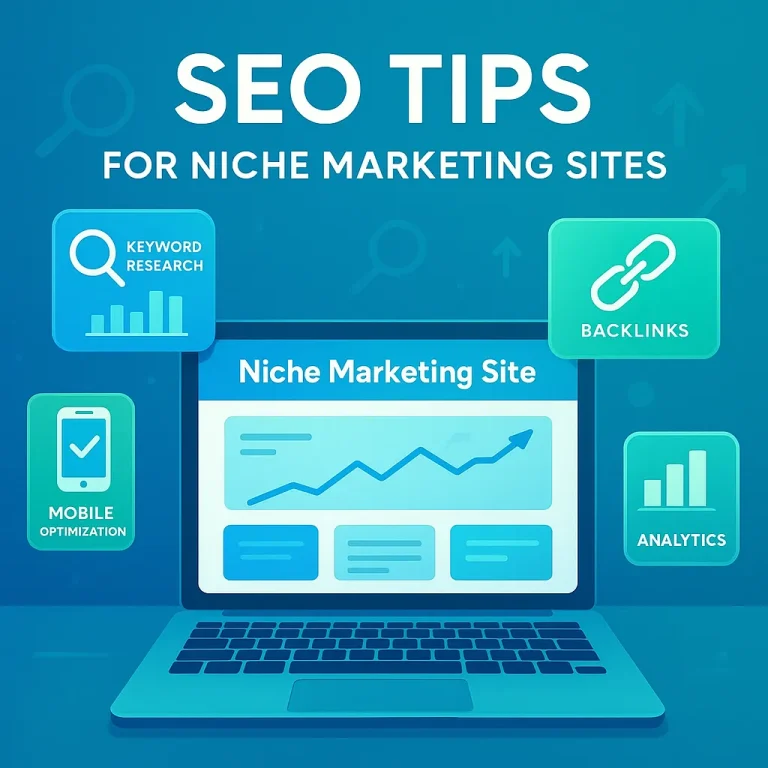 What are the most effective SEO tips for improving the visibility of niche marketing sites?