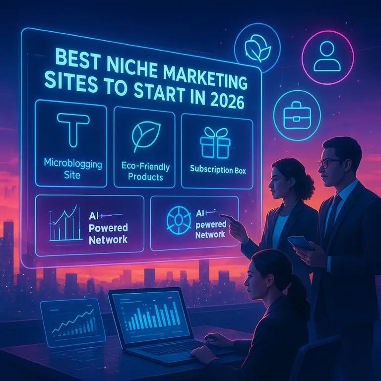 Which niche marketing sites are expected to be the best options to start in 2026?